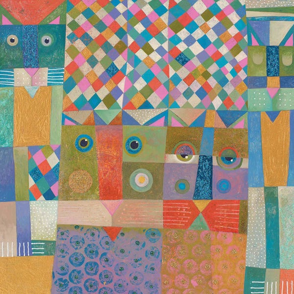 Dopamine Decor: Four Cats by Vicky Mount