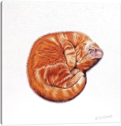 Clementine Canvas Art Print - Kitten Art