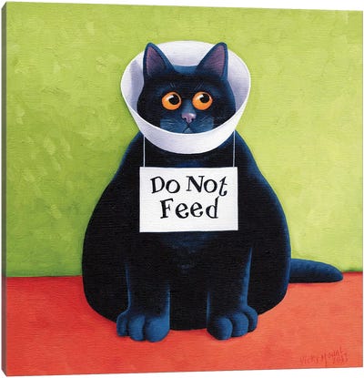 Do Not Feed Canvas Art Print - Vicky Mount