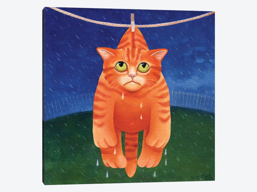 Drying In The Rain by Vicky Mount 1-piece Canvas Print