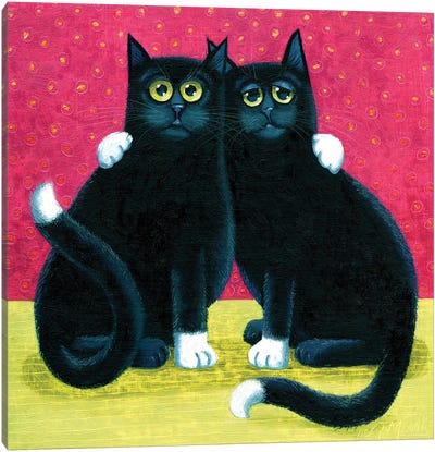 Eric & Ernie Canvas Art Print - Vicky Mount