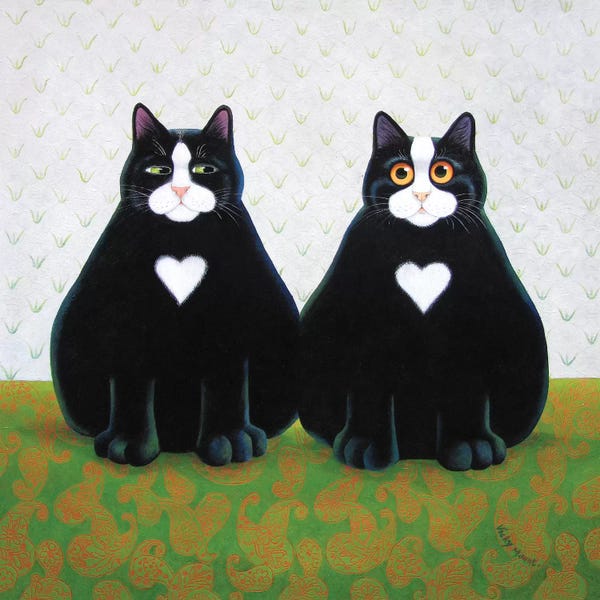 Tuxedo Cats: Eric & Shaun by Vicky Mount