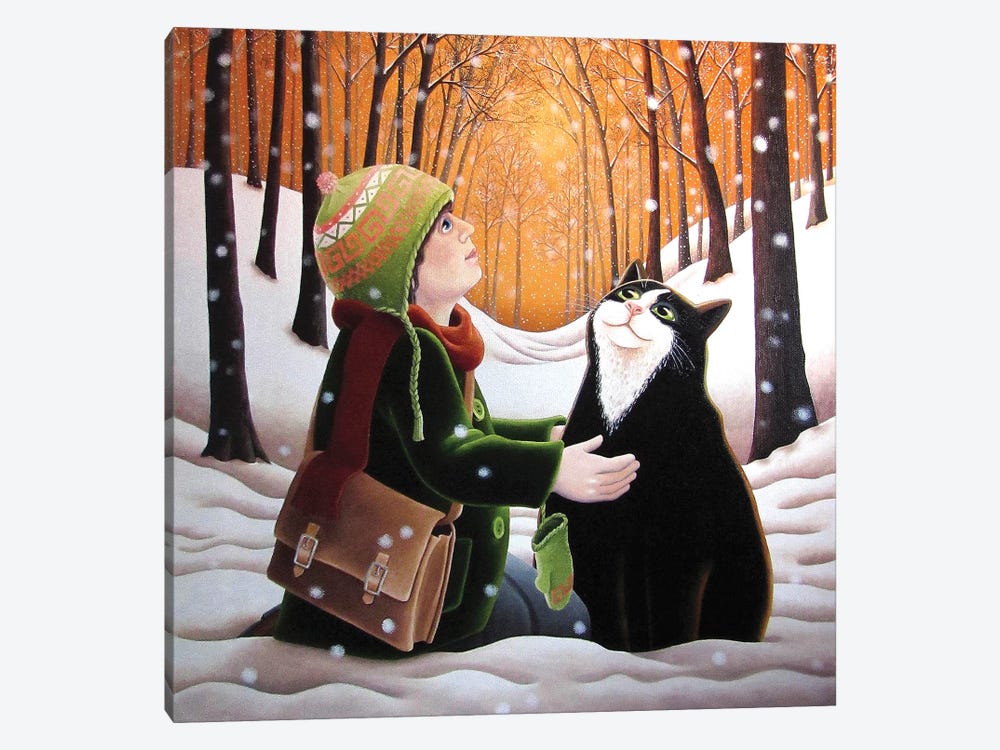 Finding Happy by Vicky Mount 1-piece Canvas Print