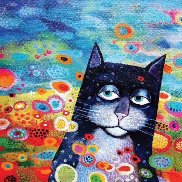 Tuxedo Cats: Flowers In The Wind by Vicky Mount