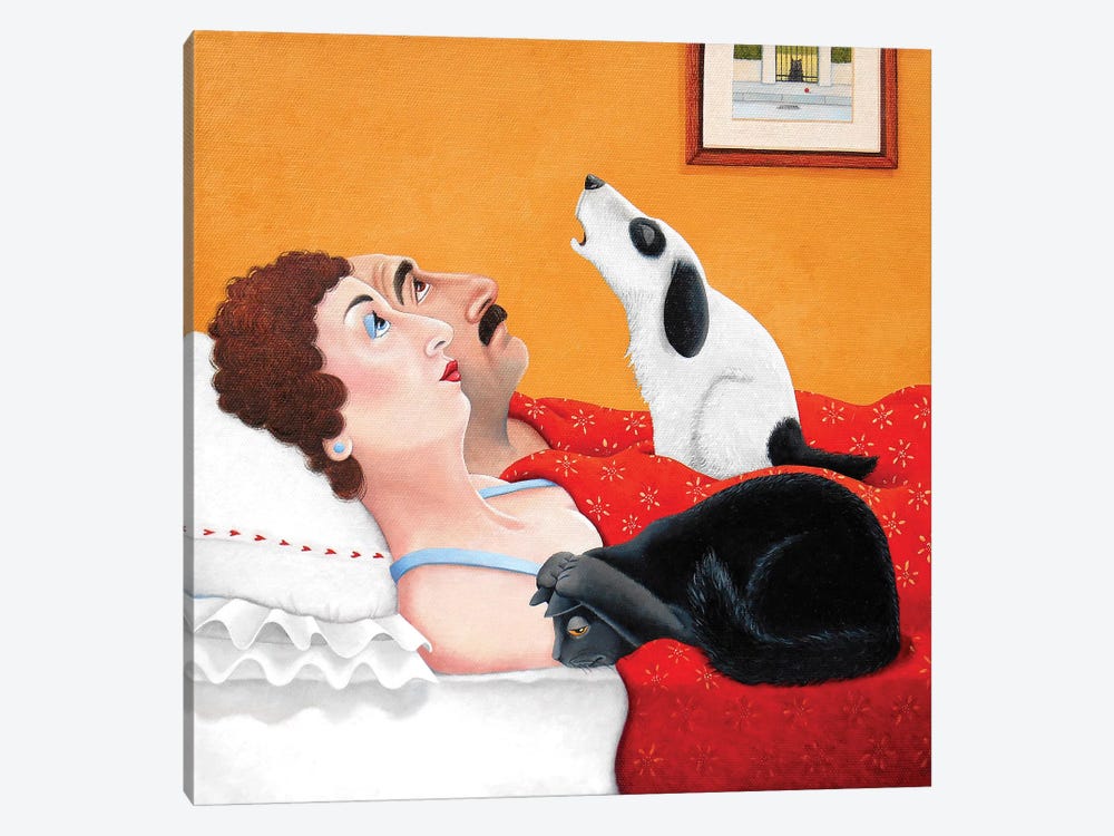 Her Upstairs by Vicky Mount 1-piece Canvas Art Print