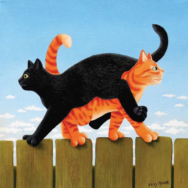 Black Cats: Mornin' Arthur. Mornin' Harry by Vicky Mount