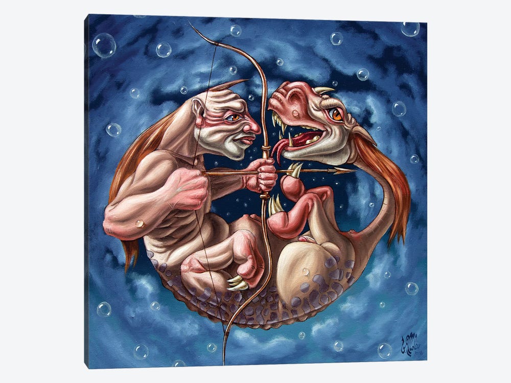 Killing The Dragon In Itself by Victor Molev 1-piece Canvas Artwork
