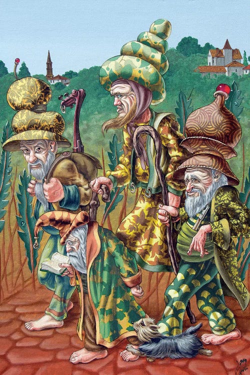 Pilgrims Of High Grass by Victor Molev wall art