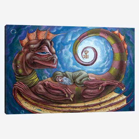 The Third Dream Of Celestial Dragon Canvas Print #VMO113} by Victor Molev Canvas Artwork