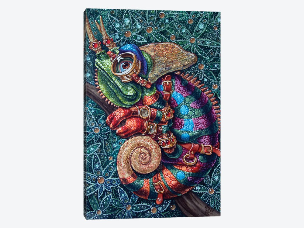 Chameleon by Victor Molev 1-piece Canvas Artwork