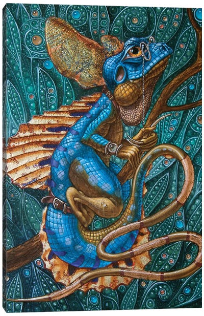 Common Basilisk Canvas Art Print - Iguanas