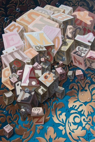 Science: Einstein. Cubes by Victor Molev