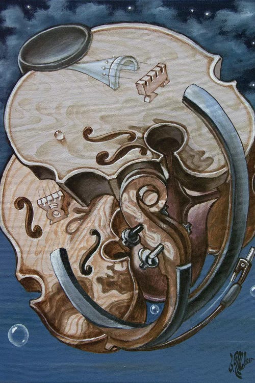 Einstein's Violin by Victor Molev wall art