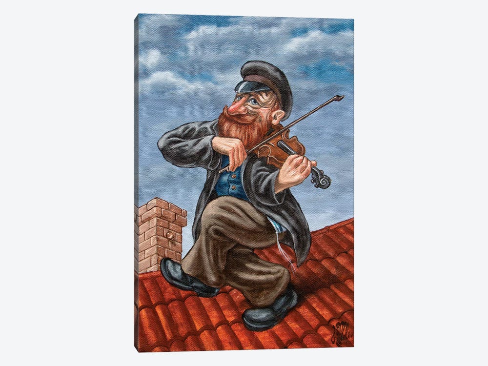 Fiddler On The Roof by Victor Molev 1-piece Canvas Print