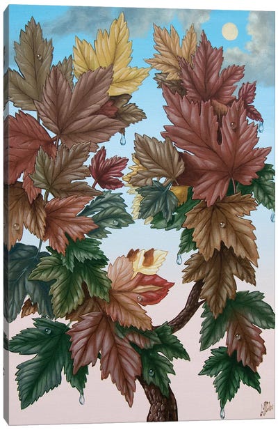Flora Autumn Canvas Art Print - Pieced Together Portraits