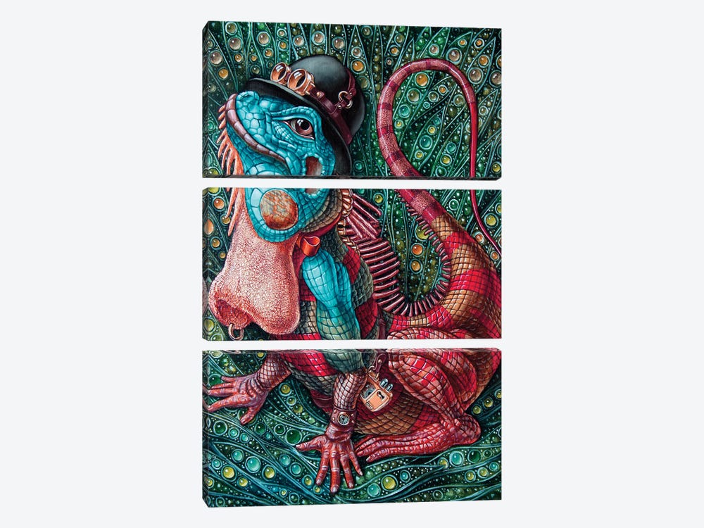 Iguana by Victor Molev 3-piece Art Print