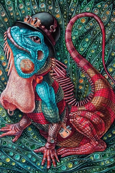 Lizards: Iguana by Victor Molev