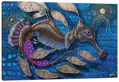 Leafy Seadragon Canvas Art Print - Seahorse Art