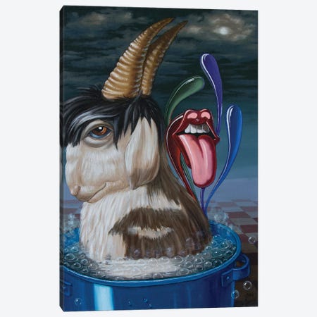 Mick Jaggers Soup Canvas Print #VMO52} by Victor Molev Canvas Artwork