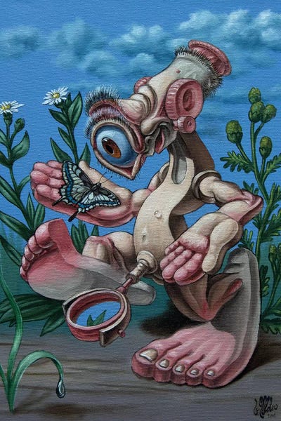 Microscope Unchained by Victor Molev canvas print