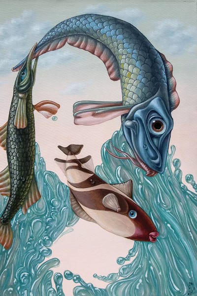 Mona Lisa -Water by Victor Molev canvas print