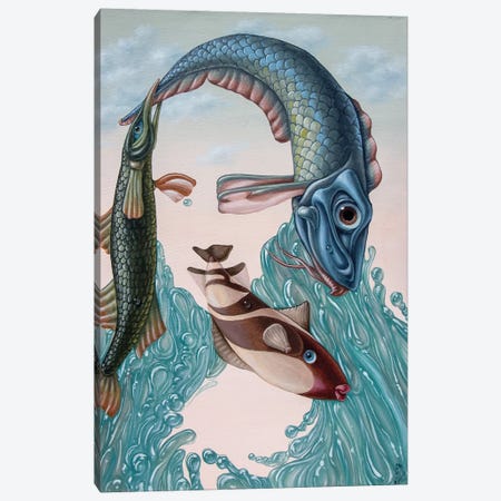 Mona Lisa -Water Canvas Print #VMO58} by Victor Molev Canvas Art