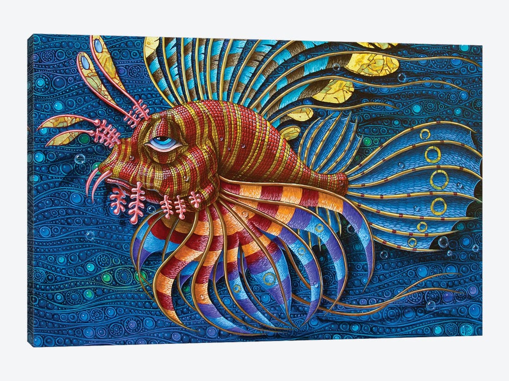 Pterois by Victor Molev 1-piece Canvas Wall Art