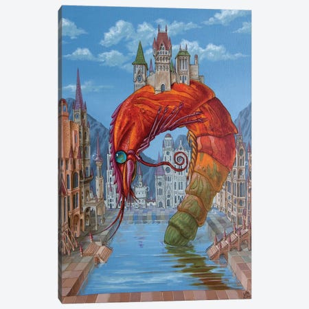 Red Shrimp Canvas Print #VMO65} by Victor Molev Canvas Wall Art