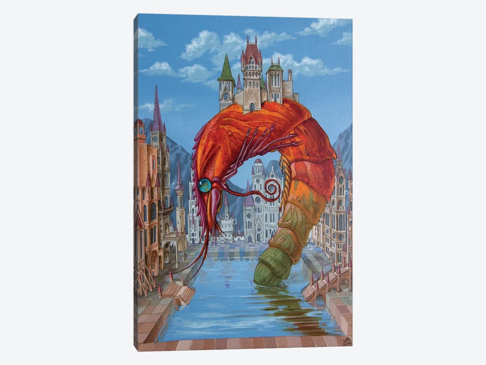 Red Shrimp by Victor Molev 1-piece Canvas Print