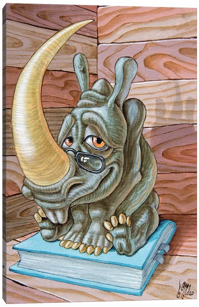 Rhino Canvas Art Print - Victor Molev