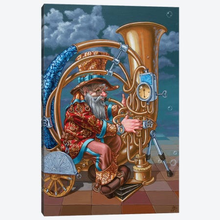 Tuba Canvas Print #VMO80} by Victor Molev Canvas Art Print