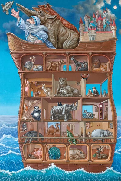 Noah by Victor Molev framed canvas print