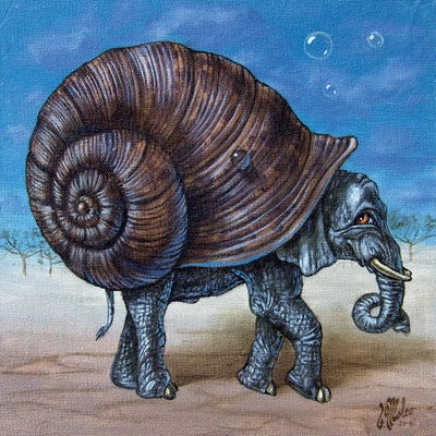 Snailephant by Victor Molev canvas print