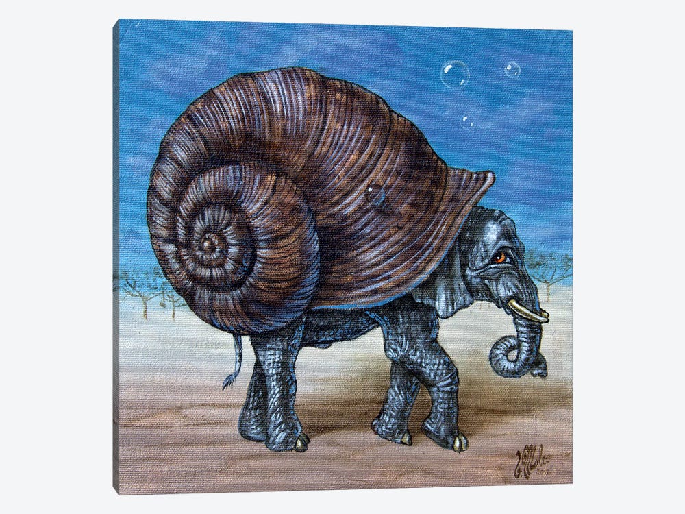 Snailephant by Victor Molev 1-piece Canvas Wall Art