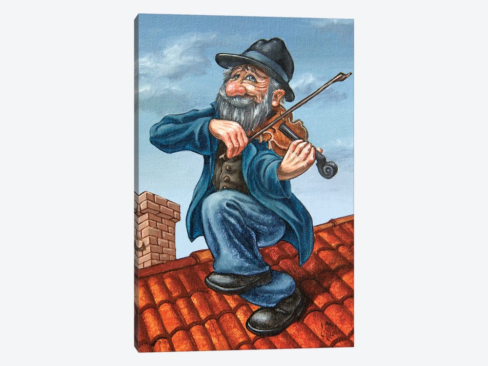 Fiddler On The Roof by Victor Molev 1-piece Canvas Print