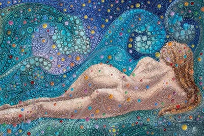 Afrodita by Victor Molev framed canvas print