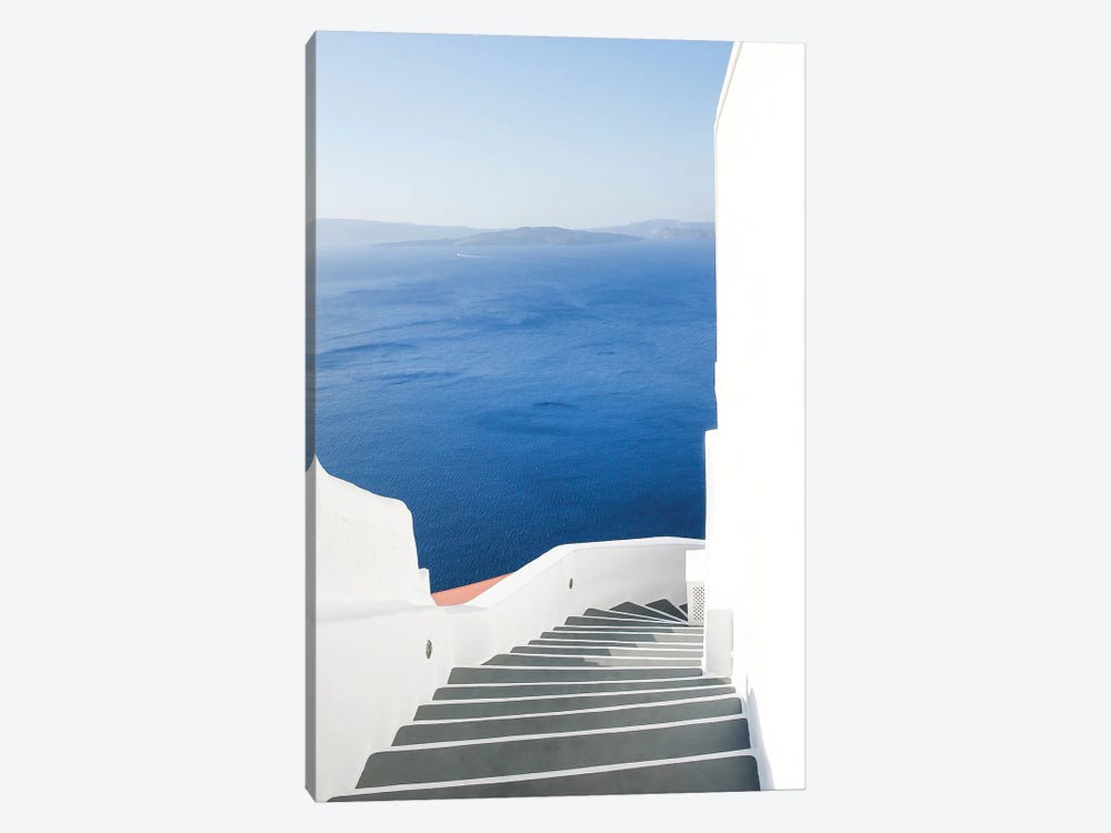 Santorini Stairway by Victoria Metaxas 1-piece Canvas Print