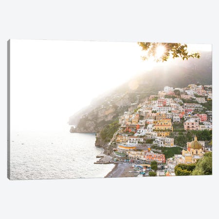 Sunset In Positano Canvas Print #VMX108} by Victoria Metaxas Canvas Print