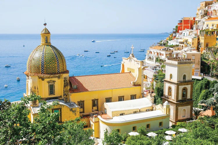 Yellow Church Morning by Victoria Metaxas wall art