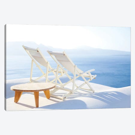 You Me And The Sea Canvas Print #VMX114} by Victoria Metaxas Canvas Art Print