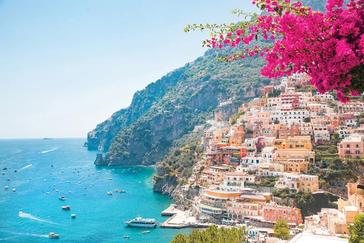 Perfectly Pink Positano Beach