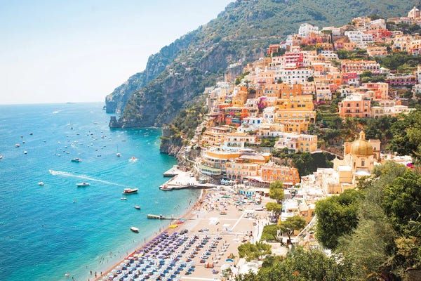 Europe: Love Summer On Positano Beach by Victoria's Stories