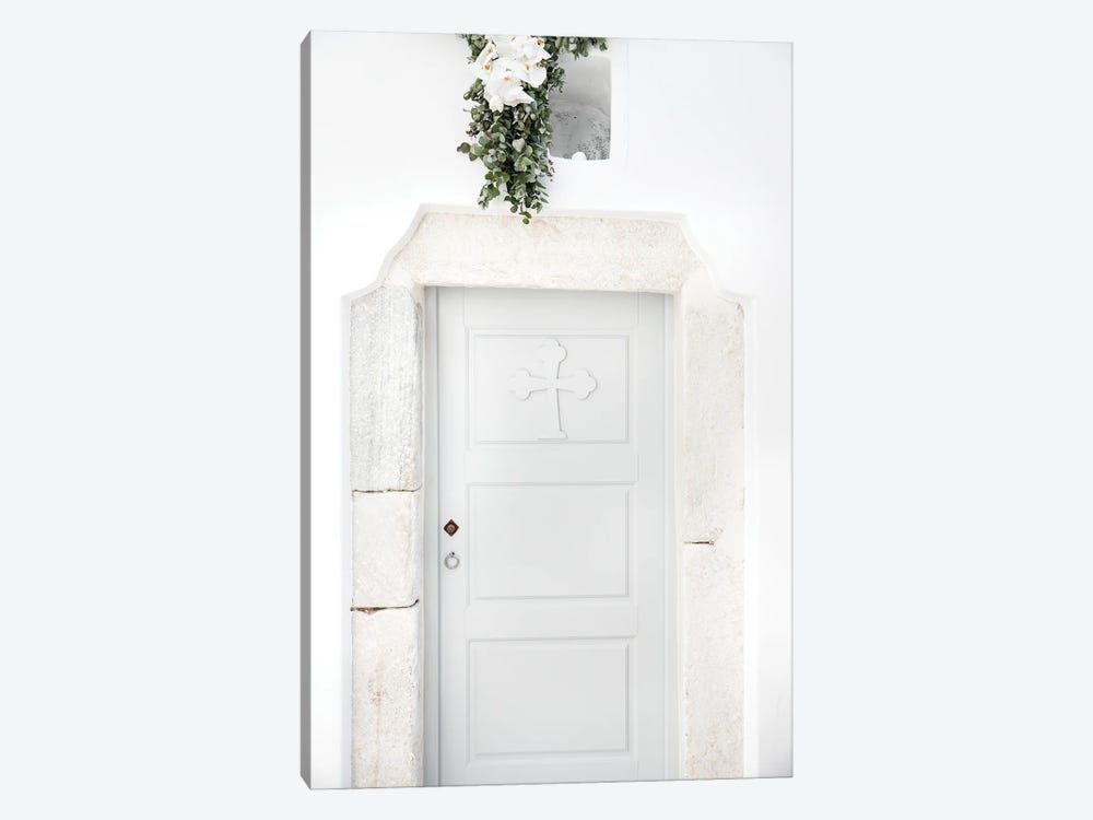 Greek Doorway Cross by Victoria Metaxas 1-piece Canvas Art