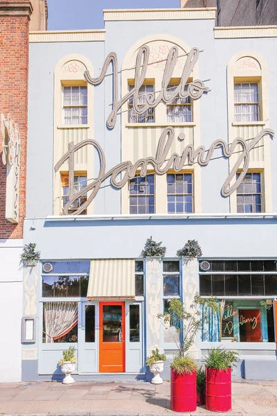 Hello Darling by Victoria Metaxas framed canvas print