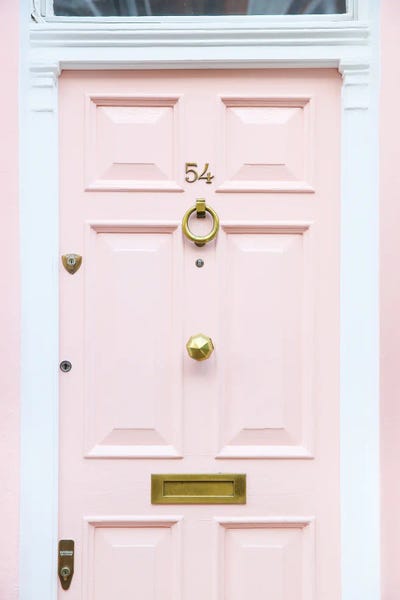 Knock Knock Pink Pink by Victoria Metaxas art print