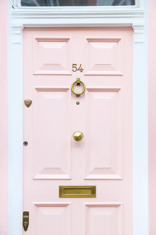 Knock Knock Pink Pink by Victoria Metaxas wall art