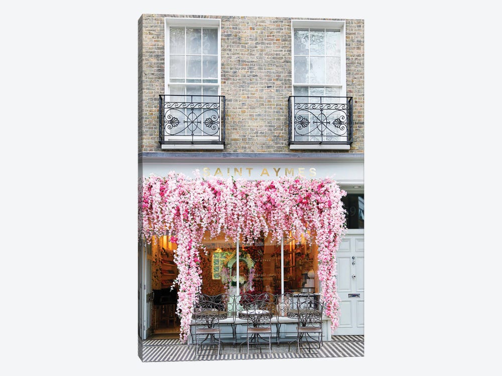 London Pink Cafe by Victoria Metaxas 1-piece Art Print