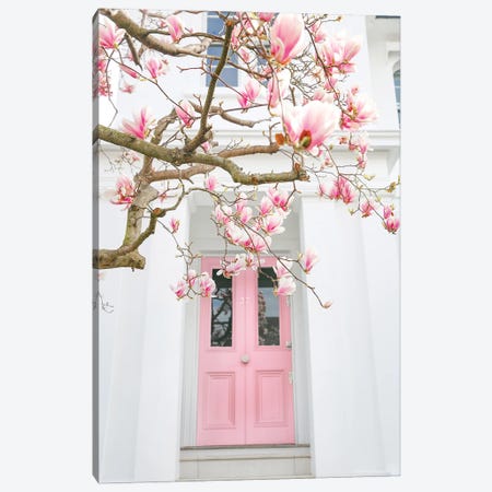 Magnolia Pink Door Canvas Print #VMX55} by Victoria Metaxas Canvas Art