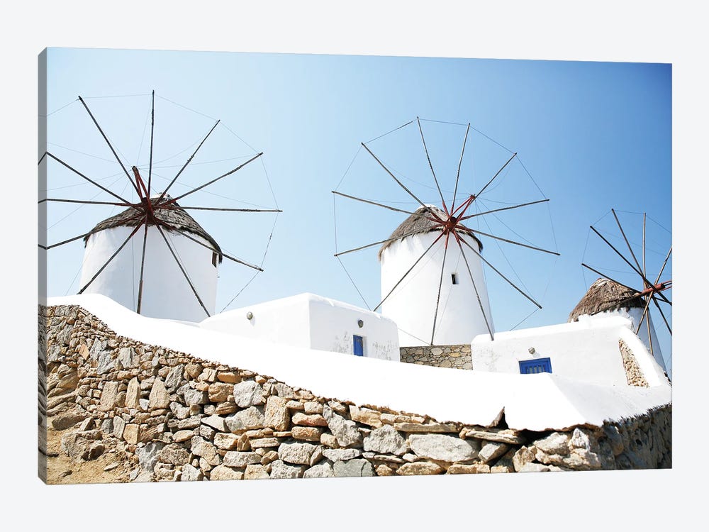 Mykonos Windmills by Victoria Metaxas 1-piece Art Print