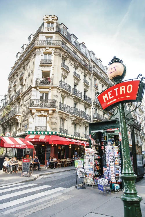 Paris Metro by Victoria Metaxas wall art
